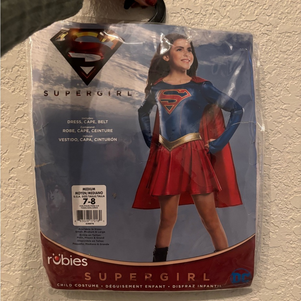 Rubie's Supergirl Costume for Kids - Red and Blue